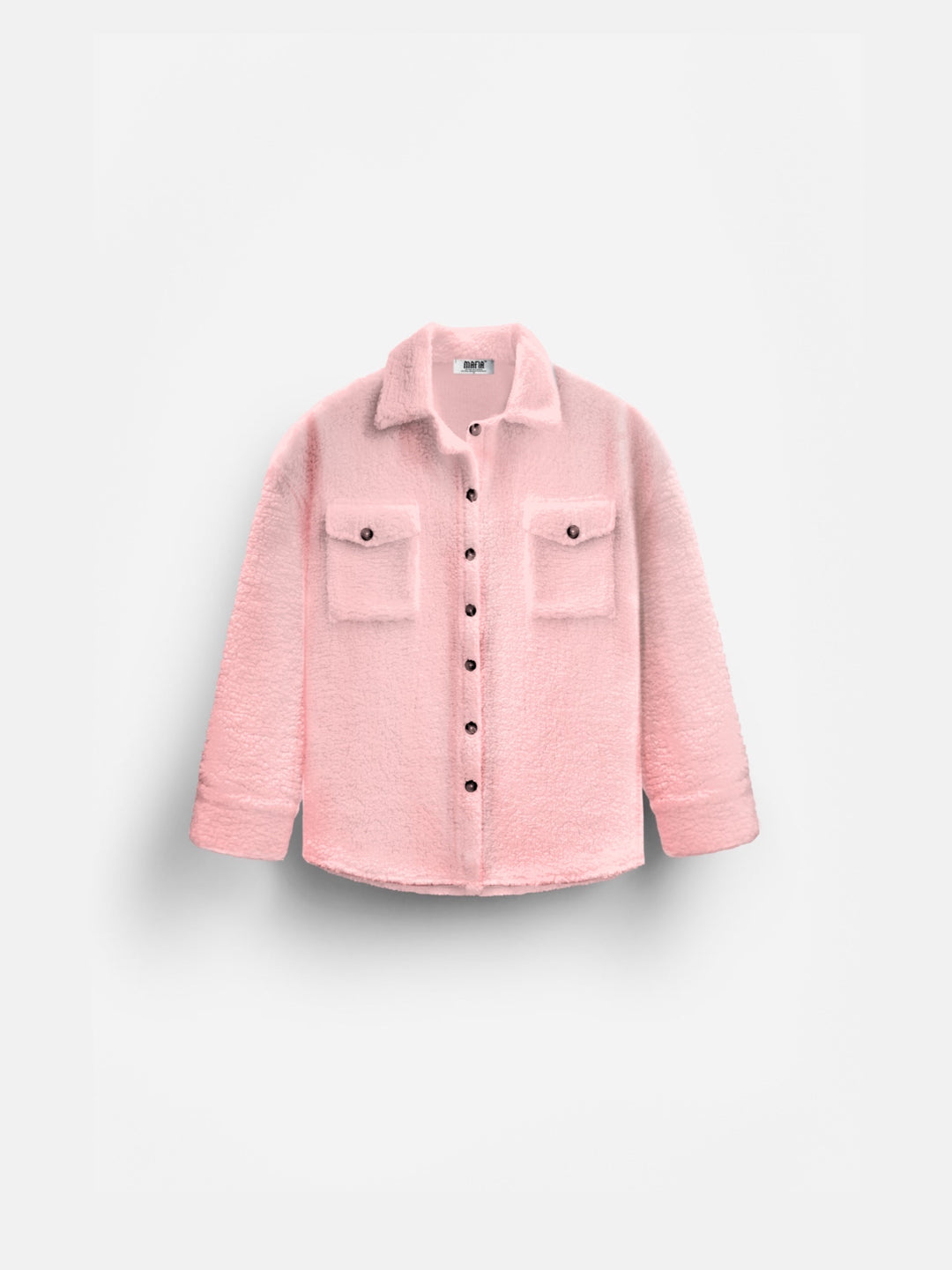 Oversize Plush Shirt - Baby Pink