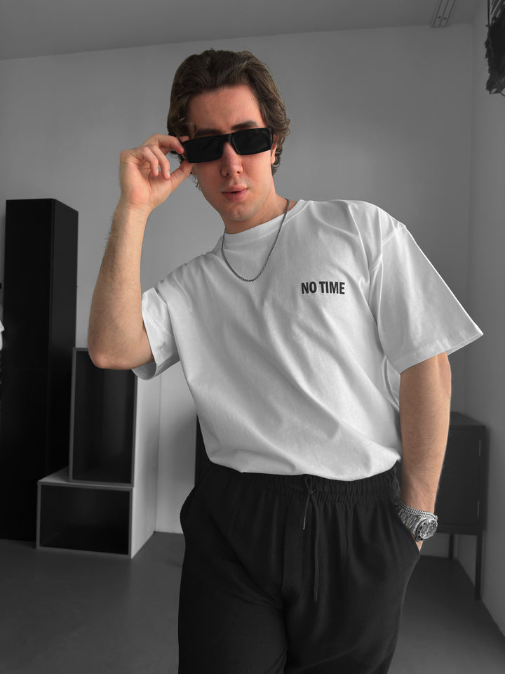Oversize Nonsense T-shirt - Ecru