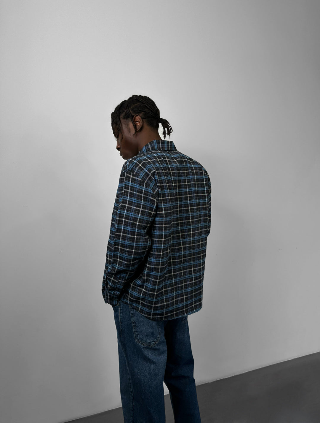 Regular Fit Classic Check Shirt - Sax