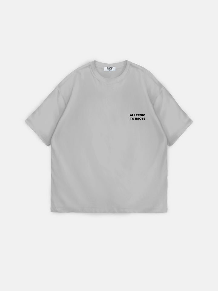 Oversize Statement T-shirt - Grey