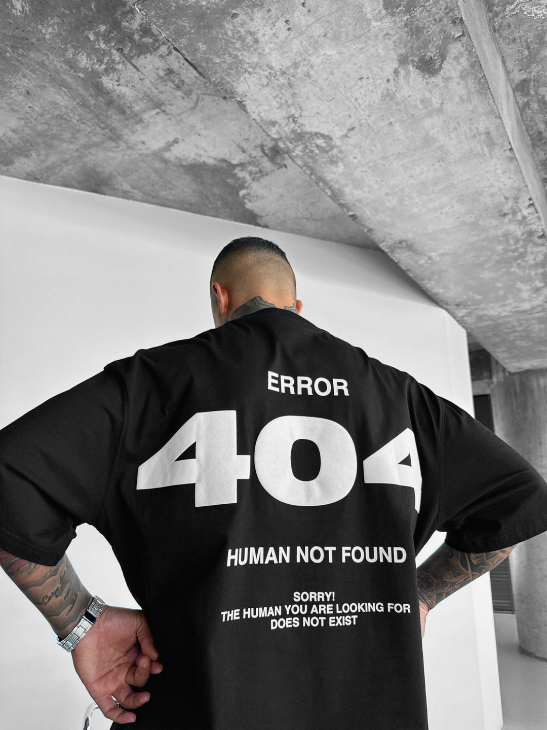 Oversize 404 T-shirt - Black