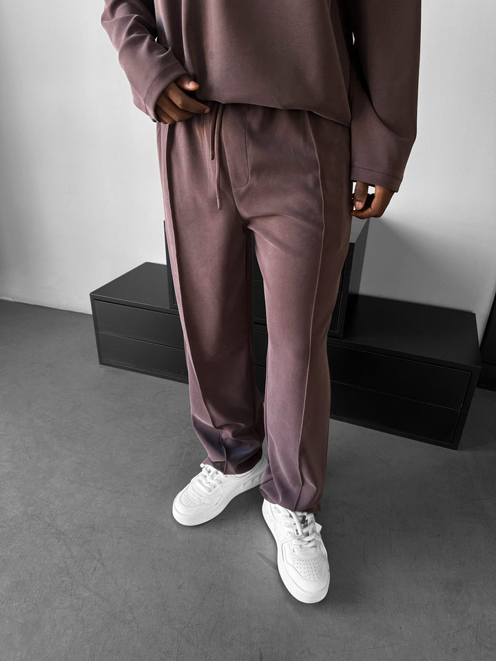 Modal Pleated Trousers - Deauville Mauve