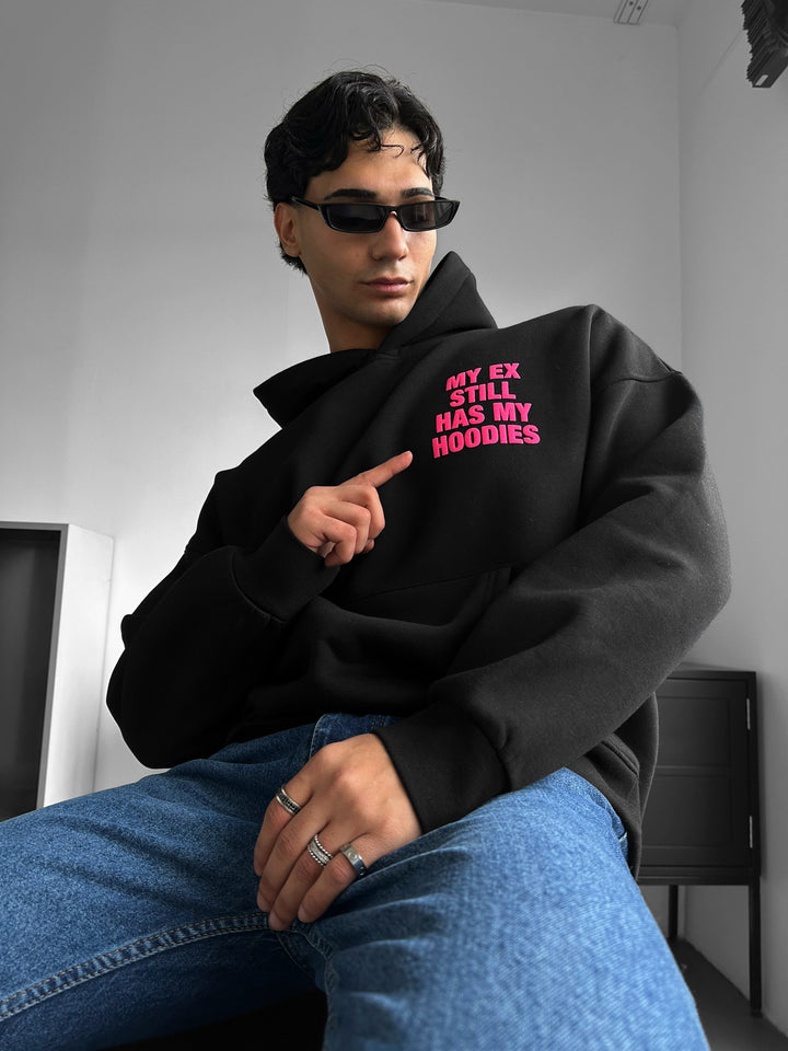 Oversize EX Part II Hoodie - Black and Lila