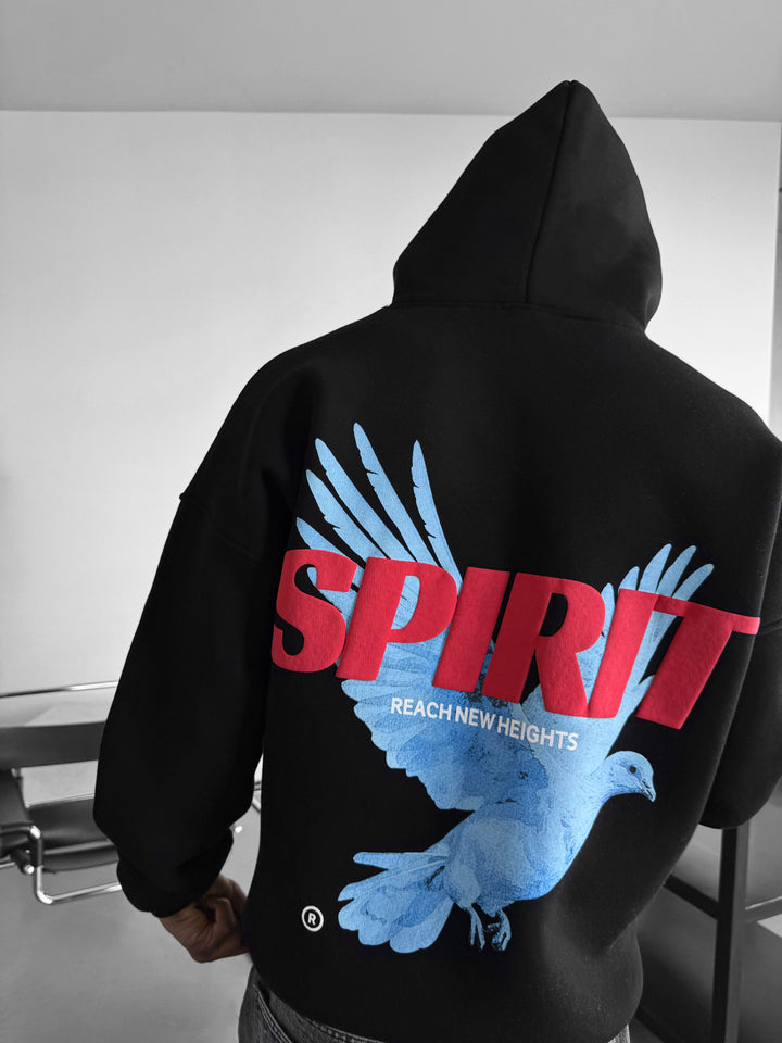 Oversize Spirit Hoodie - Black