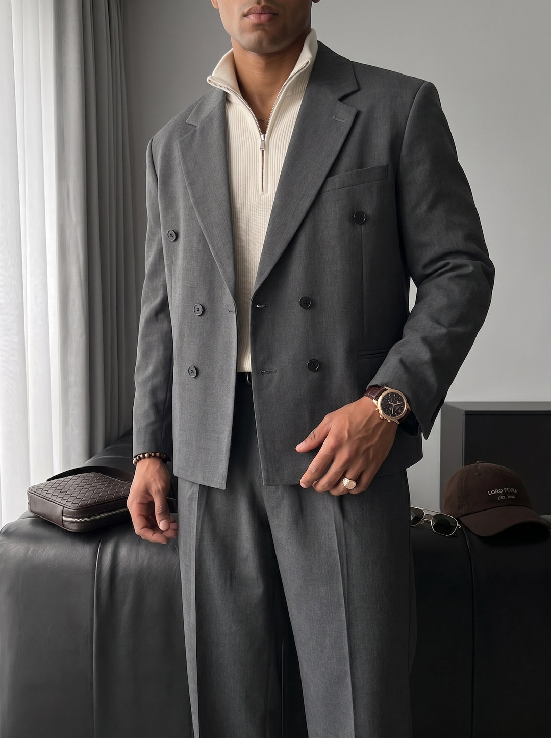 Oversize Tailored Suit - Anthracite