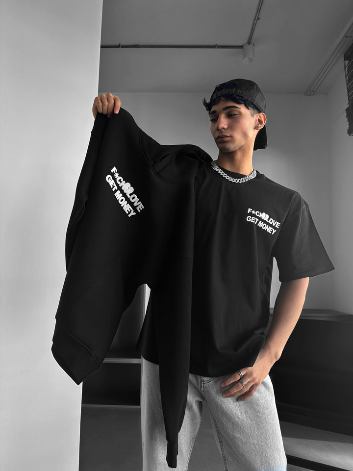 Oversize Get Money T-shirt - Black