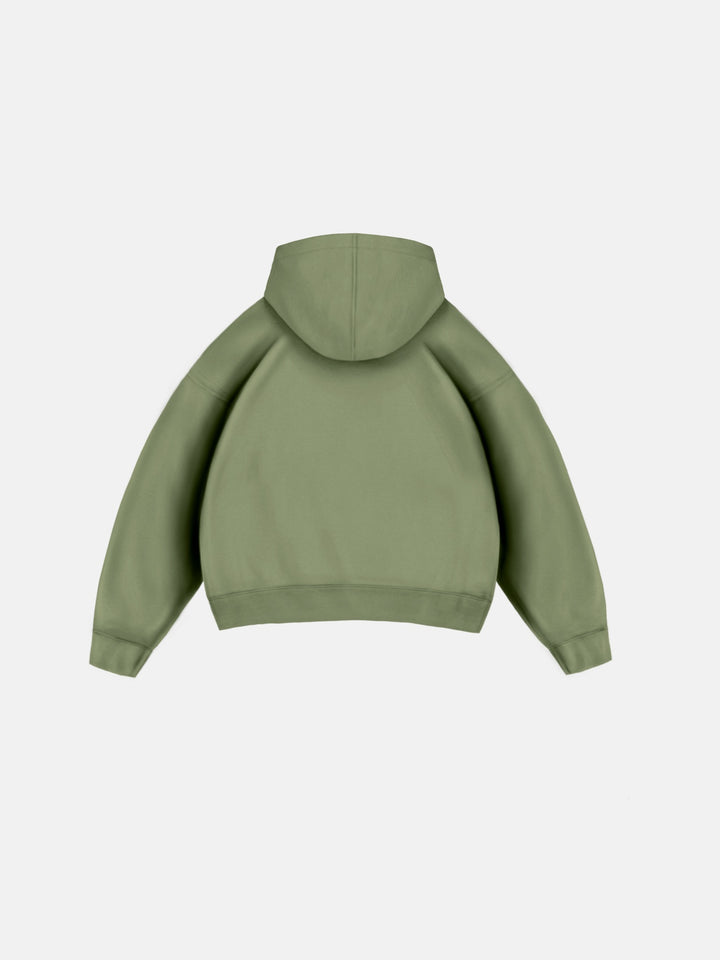 Oversize Basic Women Hoodie - Moss