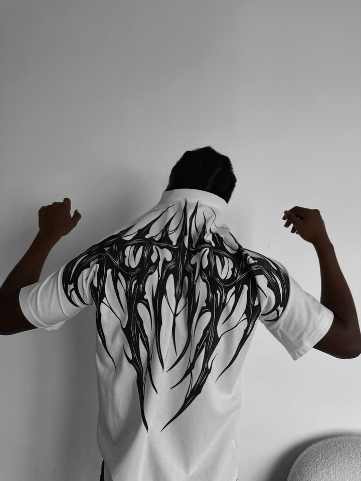 Oversize Tribal T-Shirt - Ecru