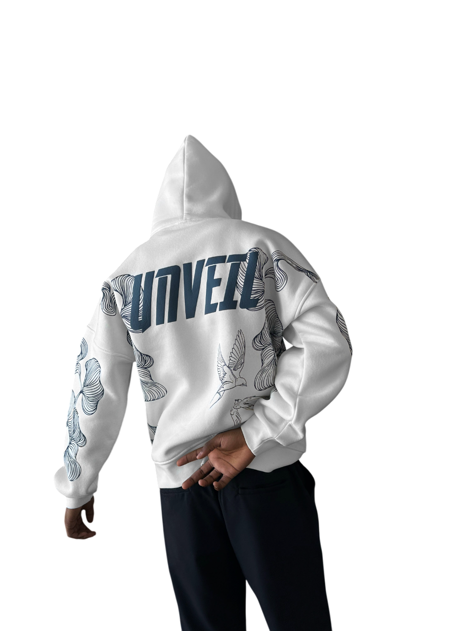Oversize Unveil Hoodie - Ecru