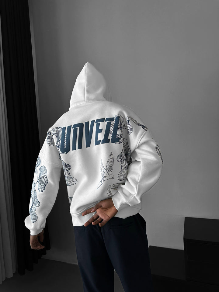 Oversize Unveil Hoodie - Ecru