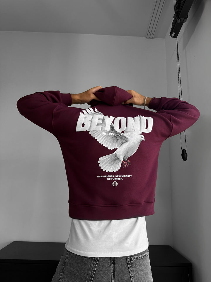 Oversize Beyond Hoodie - Bordeaux