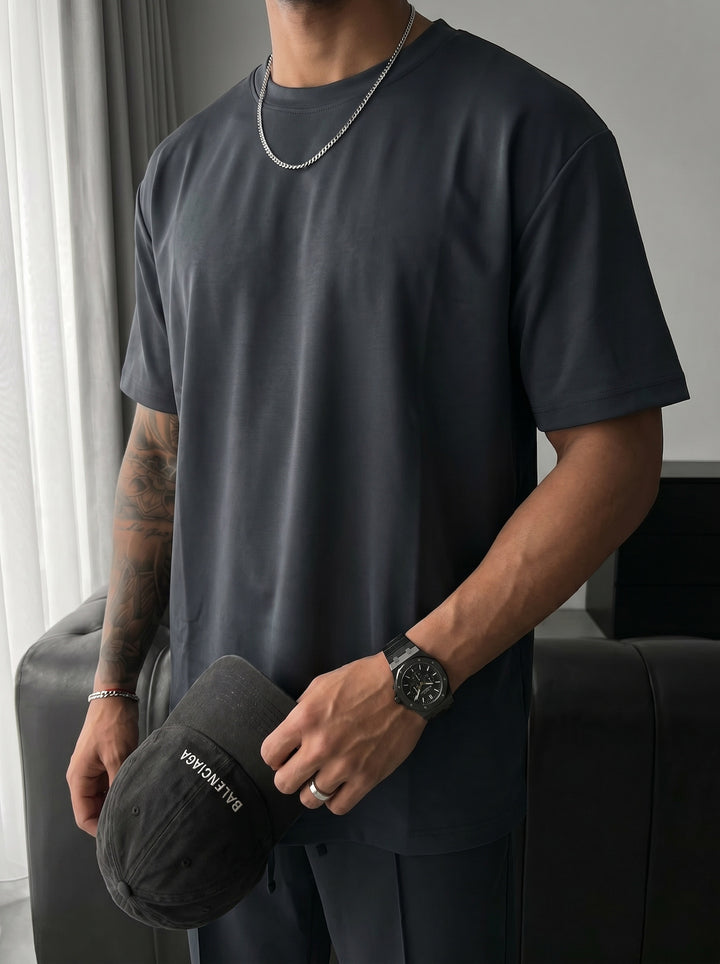 Loose Fit Basic T-shirt - Stormy Weather