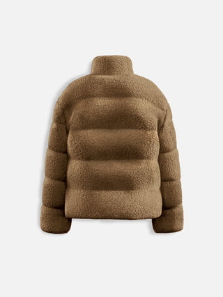 Oversize Plush Jacket - Brown