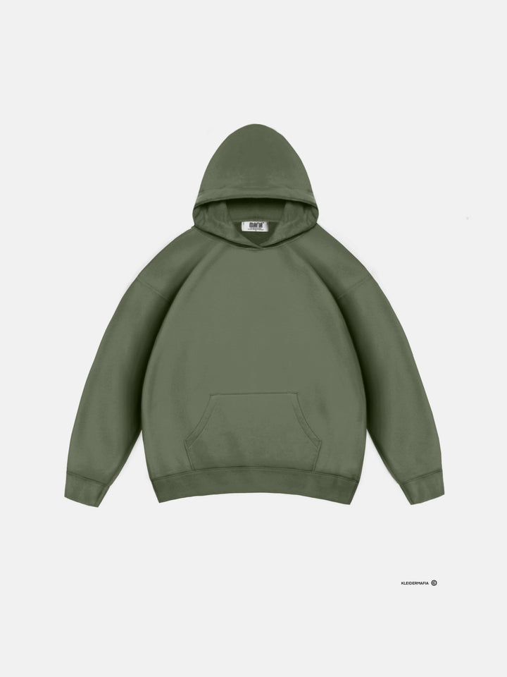 Oversize Basic Hoodie - Four Leaf Clover