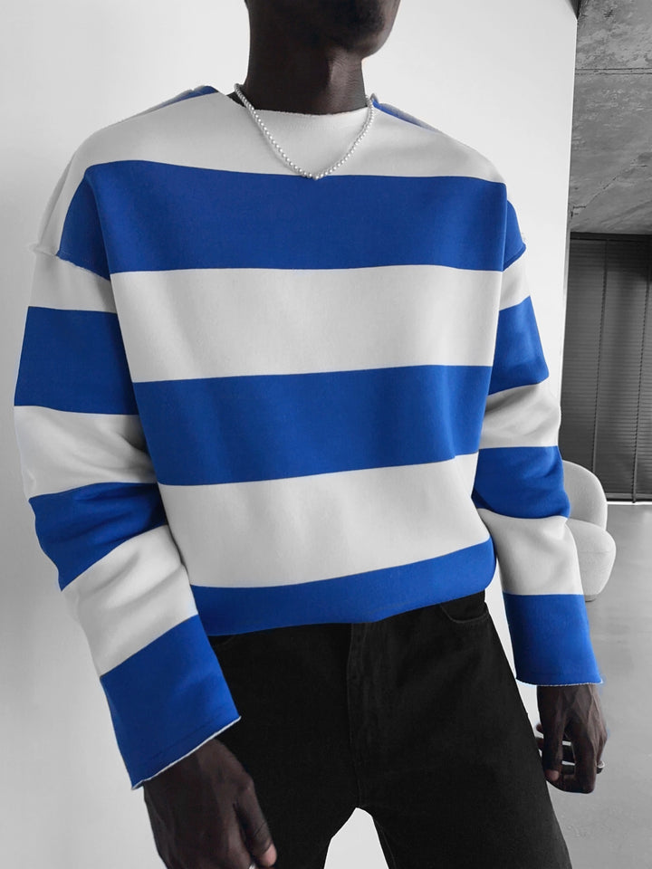 Oversize Strip Sweater - Saks