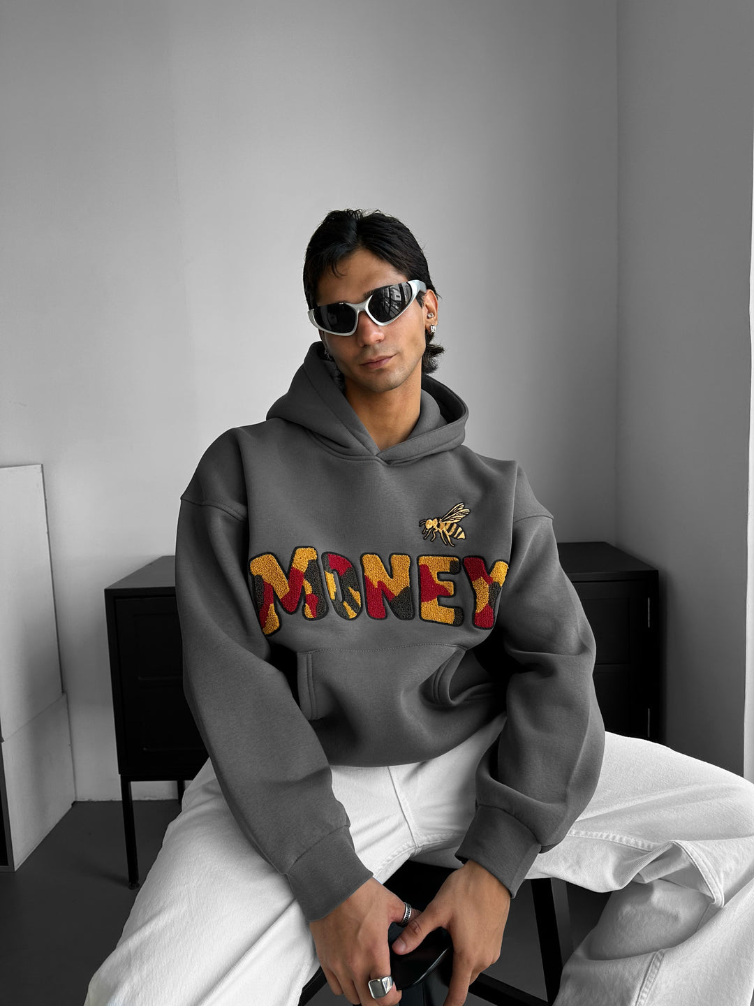 Oversize Money Hoodie - Anthracite