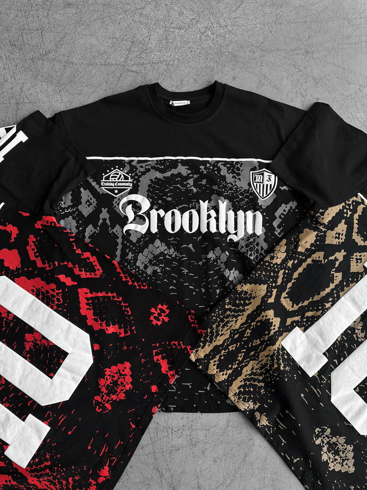 Oversize Brooklyn T-shirt - Black and Anthracite