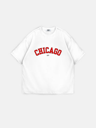 Oversize Chicago Tee - Bright White