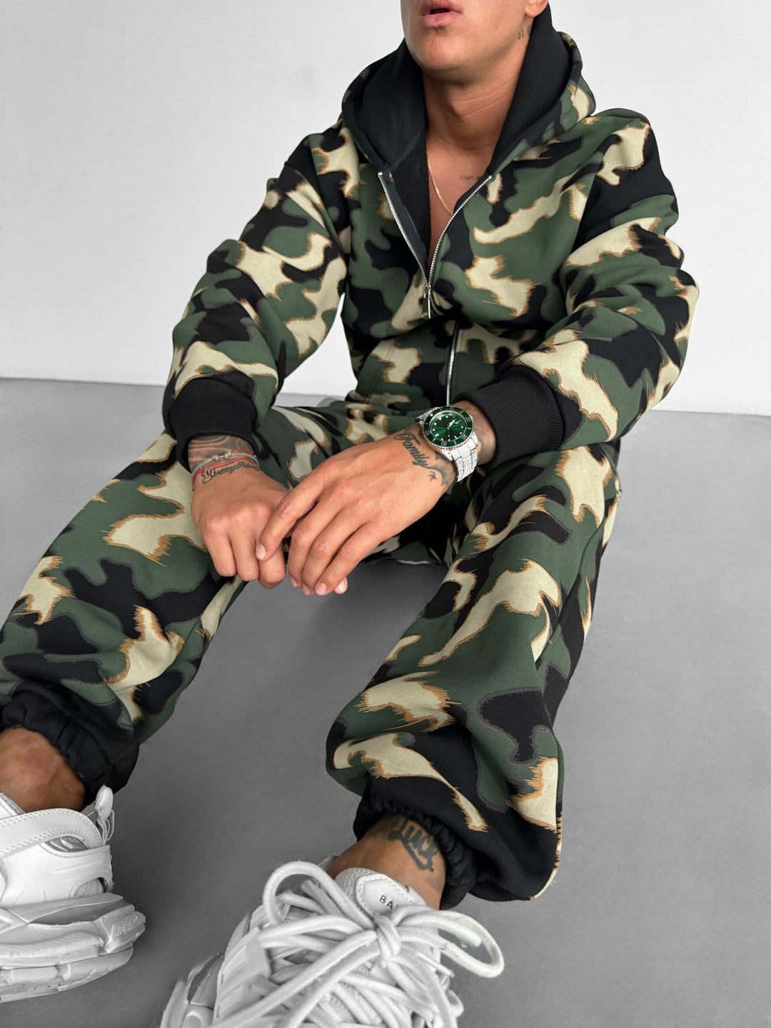 Camouflage Sweatpants - Khaki
