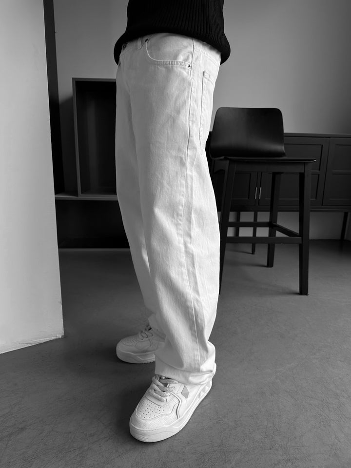 Relax Baggy Jeans - White