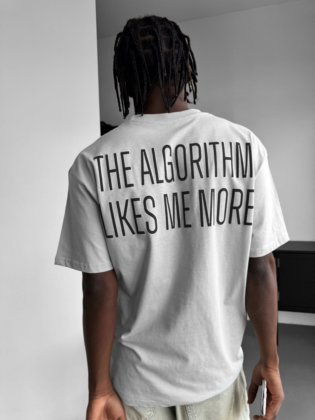 Oversize "Algorithm" T-Shirt - Grey