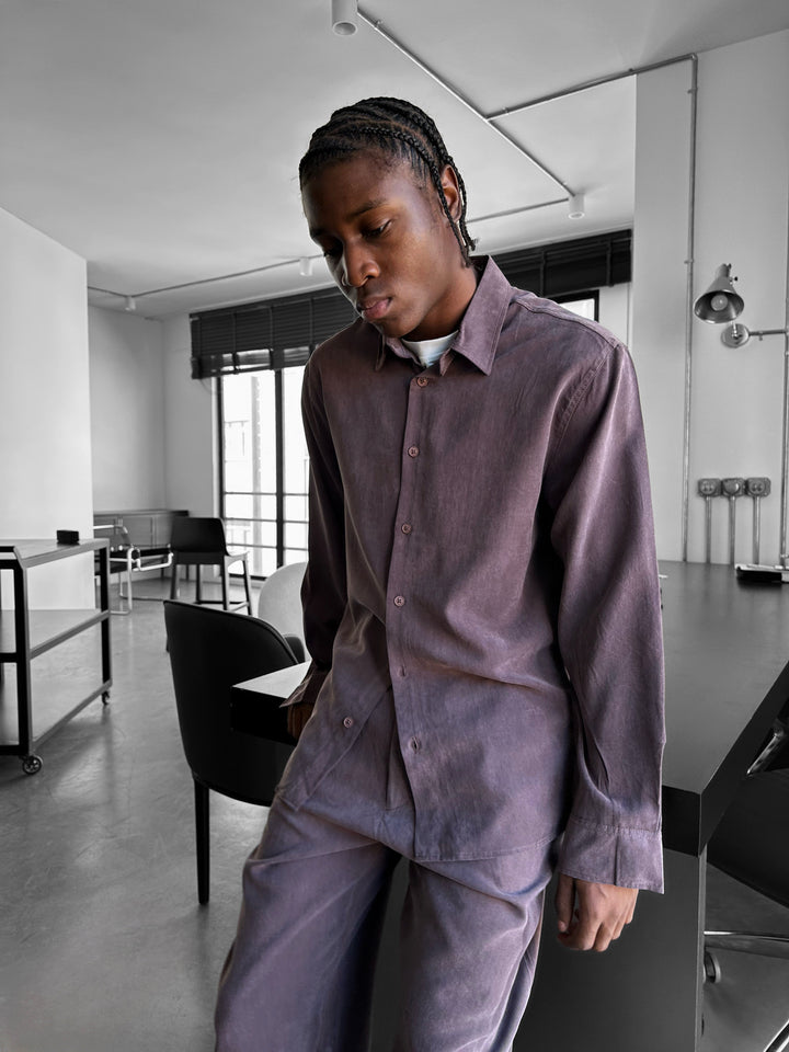 Oversize Tencel Shirt - Deauville Mauve