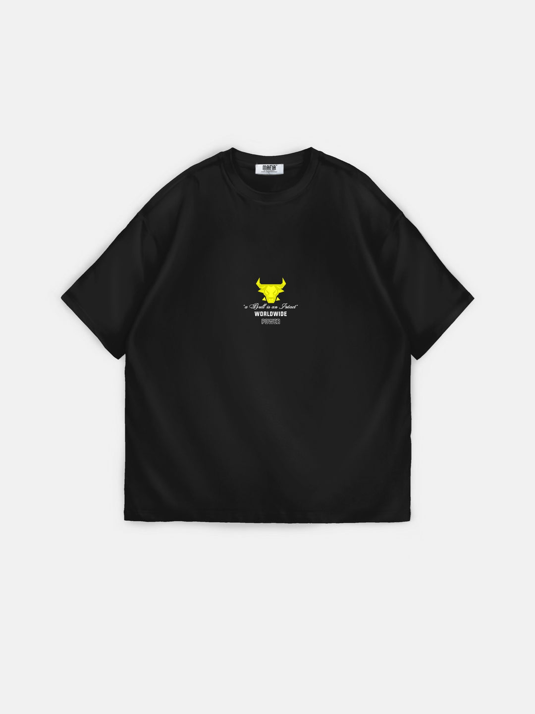 Oversize Bull Worldwide T-shirt - Black and Yellow