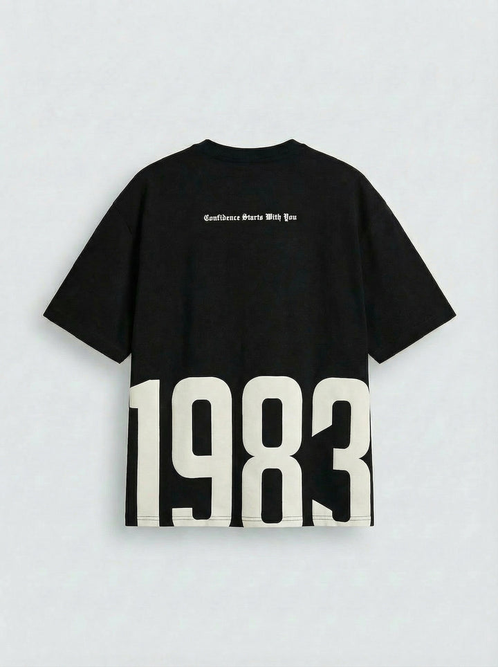 Oversize 1983 T-shirt - Black