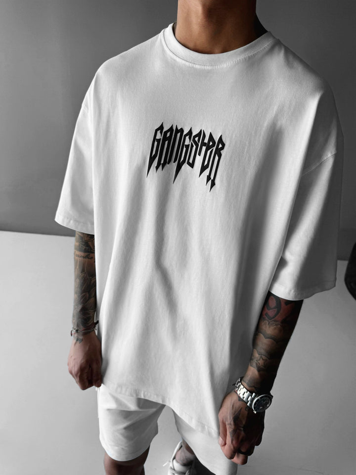 Oversize Gangster T-shirt - Ecru