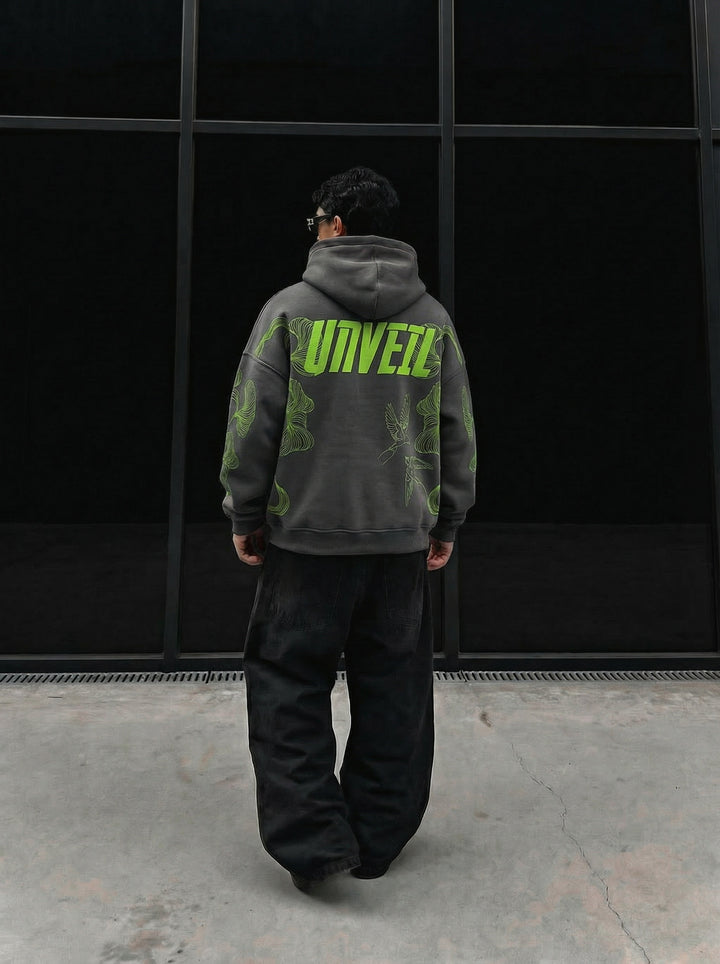 Oversize Unveil Hoodie - Anthracite