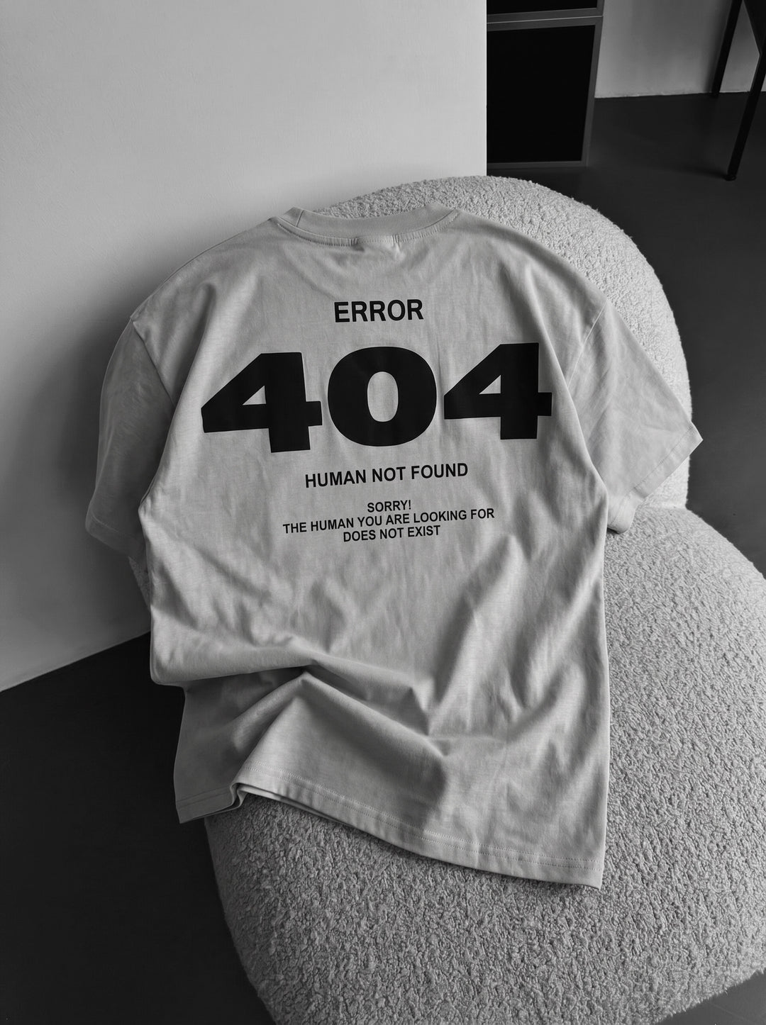 Oversize 404 T-shirt - Grey