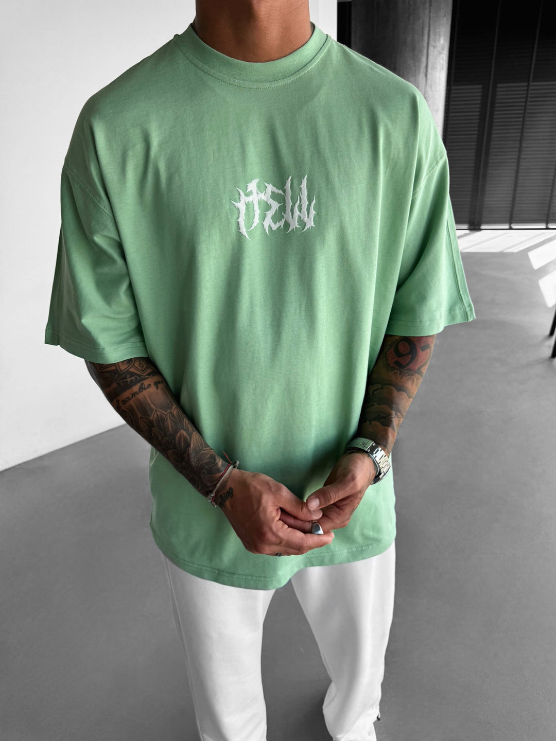 Oversize Hell T-shirt - Quiet Green