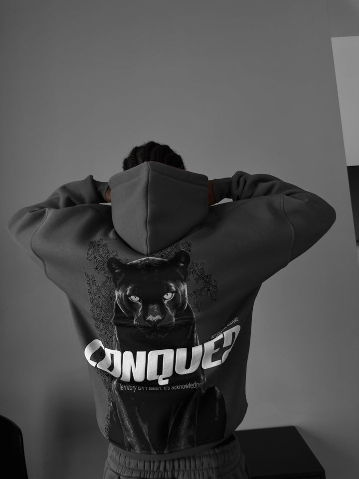 Oversize Conquer Hoodie - Anthracite