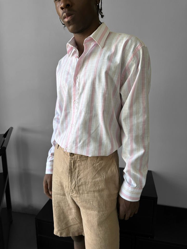 Regular Fit Striped Shirt - Pink