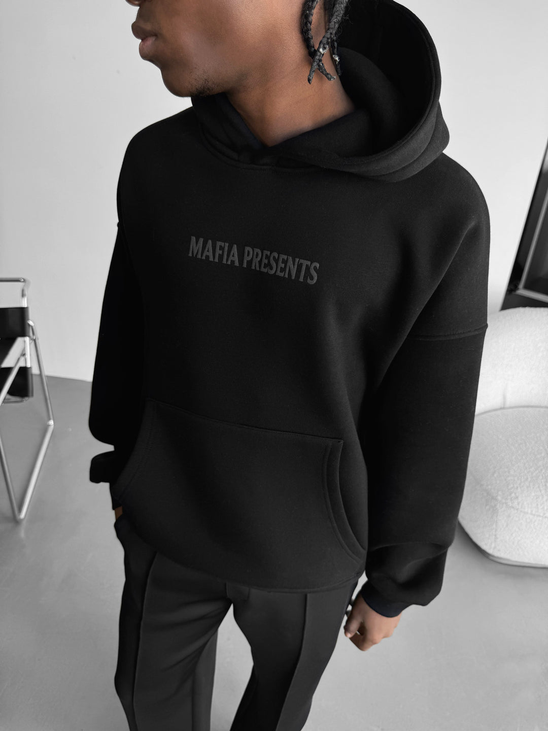 Oversize Creatures Hoodie - Black