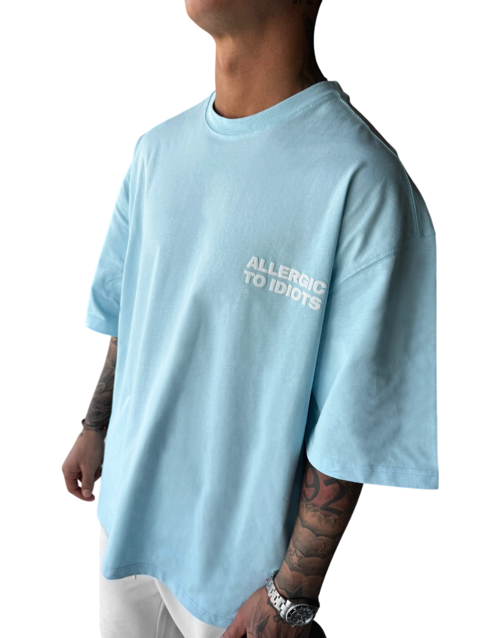 Oversize Statement T-shirt - Blue