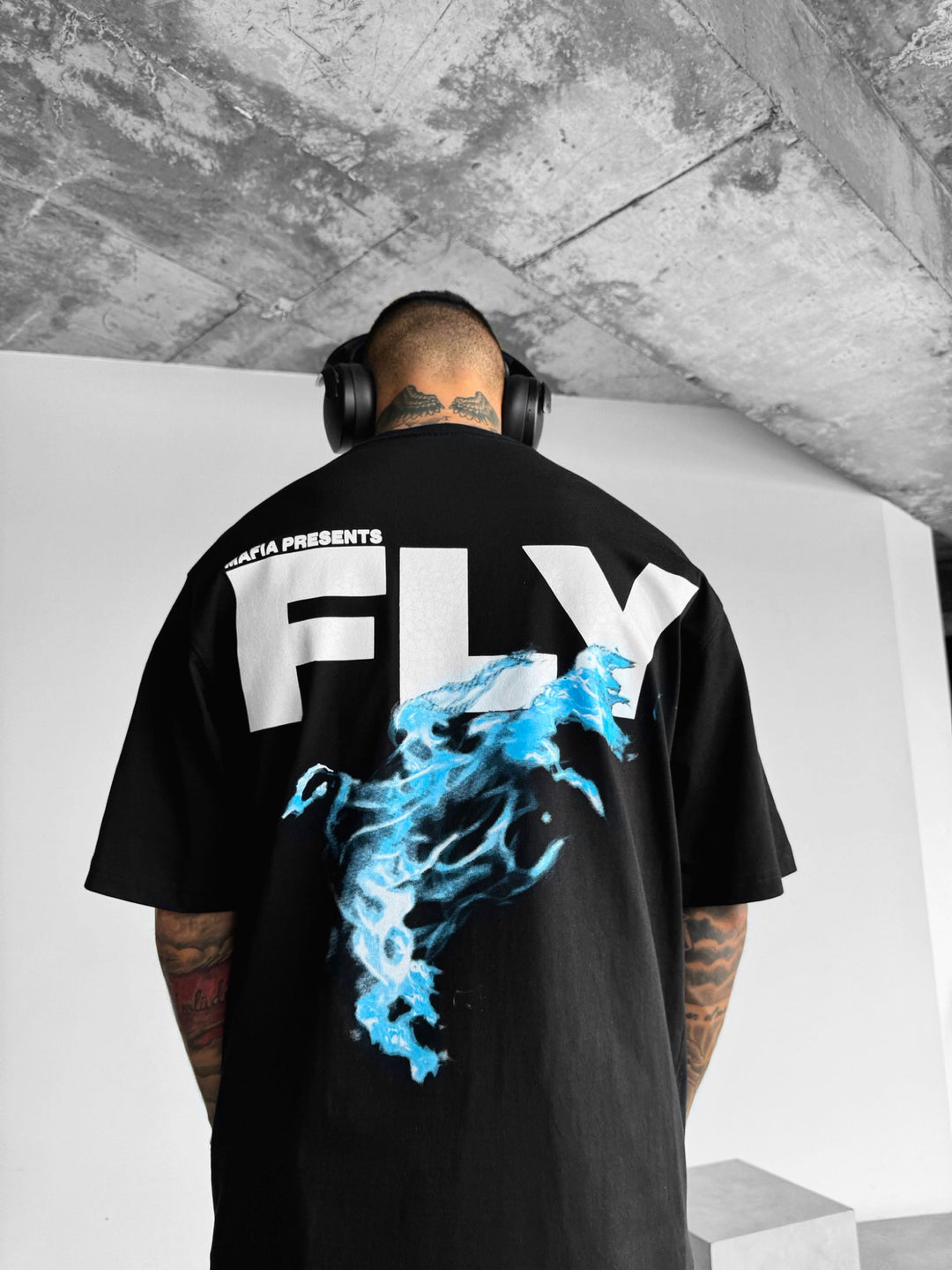 Oversize Fly T-shirt - Black