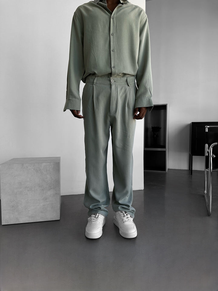Baggy Tencel Trousers - Mint Green