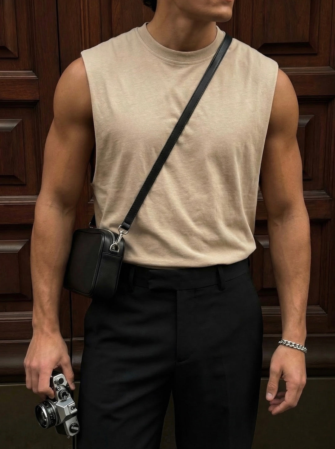 Oversize Basic Tanktop - Beige