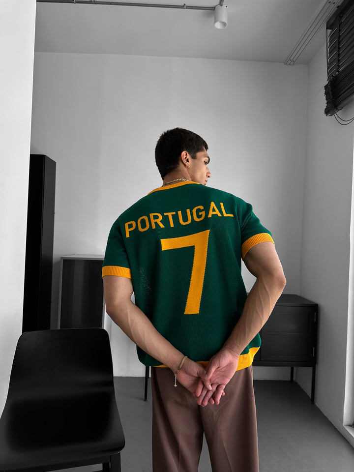 Oversize Portugal Knit T-shirt - Green