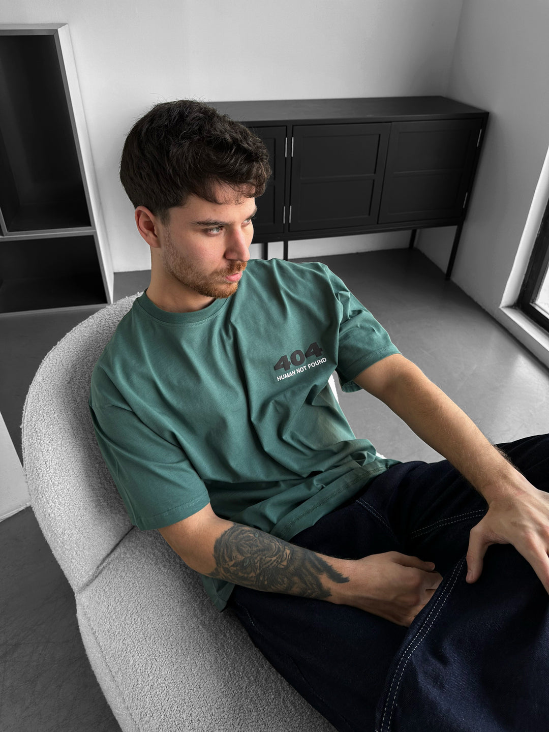 Oversize 404 T-shirt - Khaki