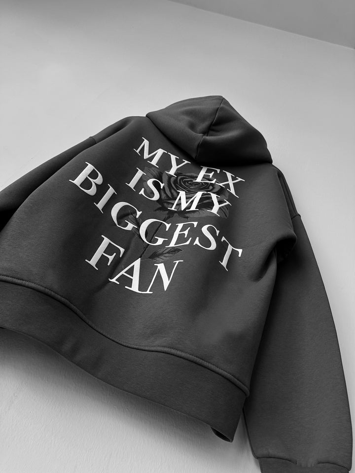 Oversize “EX” Hoodie - Anthracite