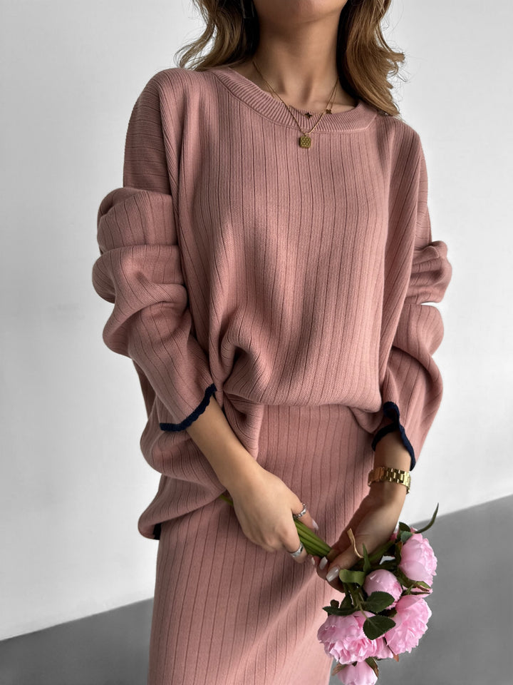 Knit Line Pullover - Pouder