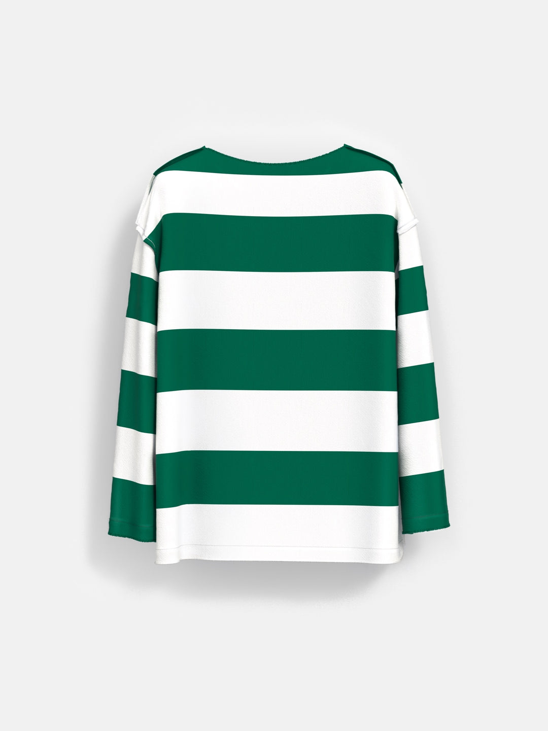 Oversize Strip Sweater - Green