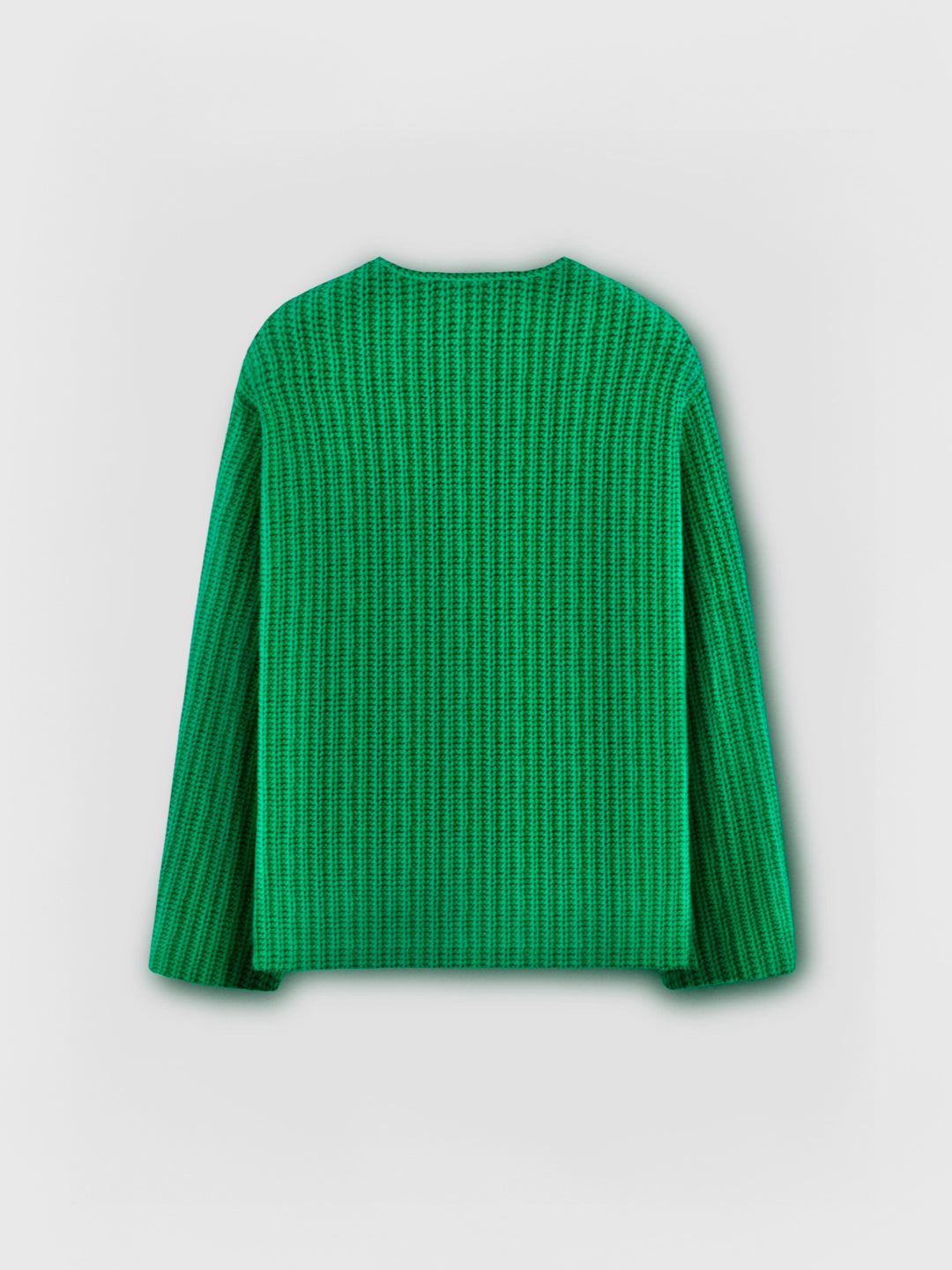 Regular Fit cutout Knit Sweater - Forest Green