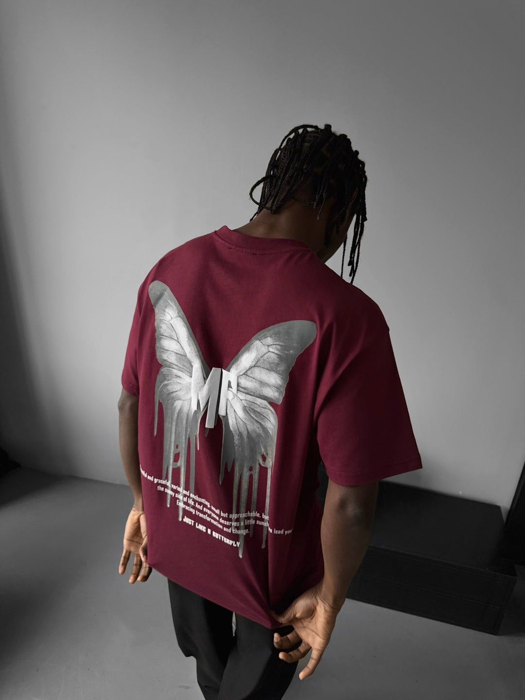 Oversize 'Like a Butterfly' T-Shirt - Port Royale