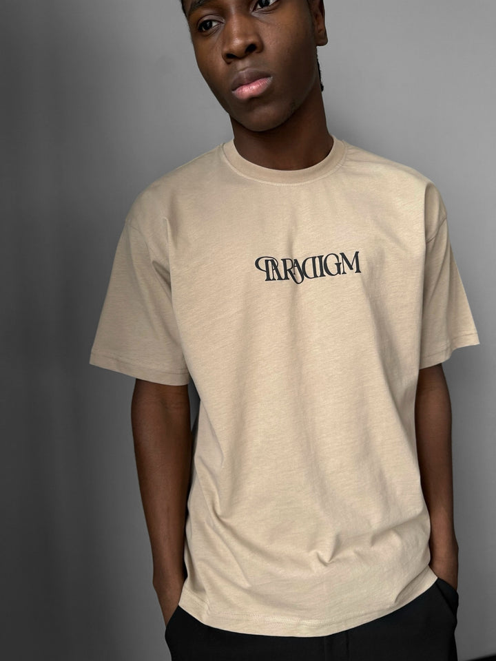 Oversize Paradigm T-Shirt - Beige