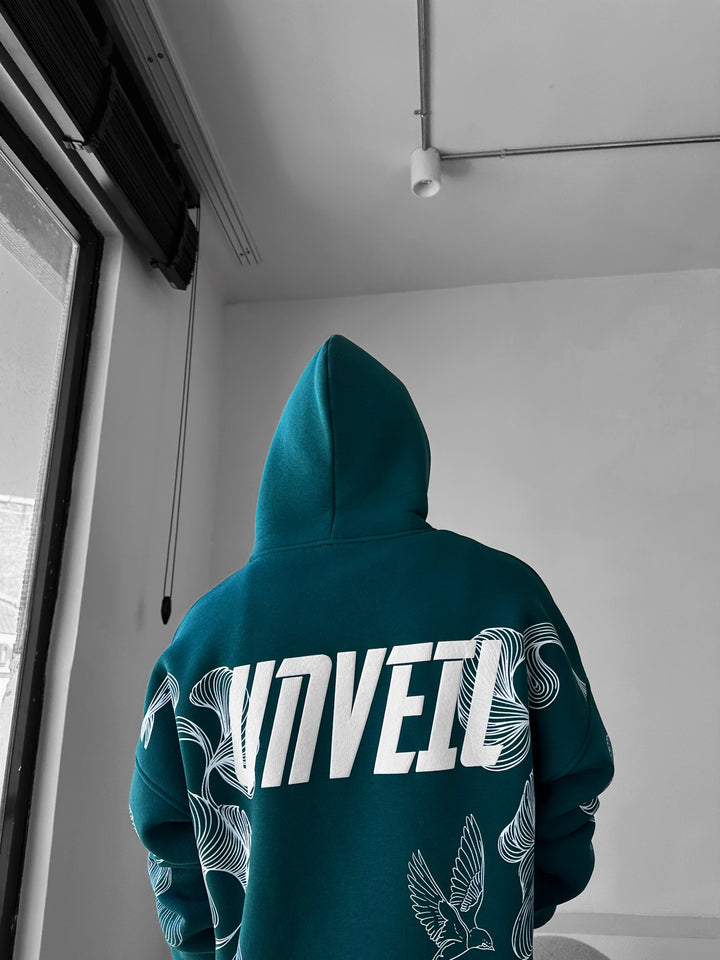 Oversize Unveil Hoodie - Sea Moss
