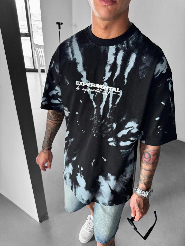 Oversize Experimental T-shirt - Black and Grey