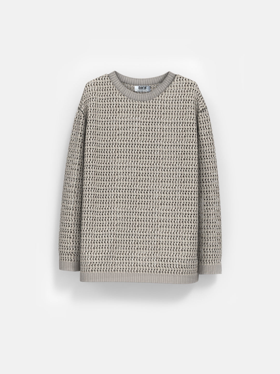 Oversize Knit Pullover - Beige